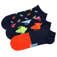 Happy Socks Unisex Sneaker-Socken, 3er Pack - Low Socks, Muster, Farbmix