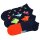 Happy Socks Unisex Sneaker-Socken, 3er Pack - Low Socks, Muster, Farbmix Navy 36-40