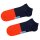 Happy Socks Unisex Sneaker Socks, pack of 3 - Low Socks, Pattern, Color Mix Navy 36-40 (UK 4-7)