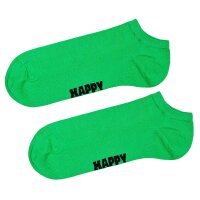 Happy Socks Unisex Sneaker-Socken, 3er Pack - Solid Socks Low, Baumwollmischung, einfarbig Grau/Blau/Grün 36-40
