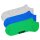Happy Socks Unisex Sneaker Socks, 3-pack - Solid Socks Low, cotton blend, solid color Gray/Blue/Green 36-40 (UK 4-7)