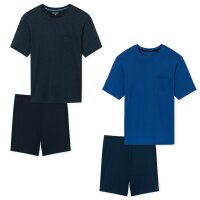 SCHIESSER mens pyjama set - short, round neck, cotton