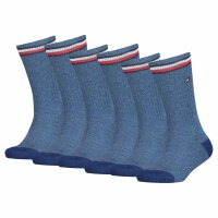 TOMMY HILFIGER Childrens socks, 6-pack - ICONIC SPORTS, terry sole, 27-42