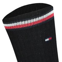 TOMMY HILFIGER Childrens socks, 6-pack - ICONIC SPORTS, terry sole, 27-42 Black 27-30 (10-11 UK)