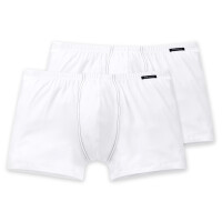 SCHIESSER Herren Shorts 2er Pack - Pants, Boxer, Essentials, Cotton Stretch Wei&szlig; 2XL