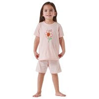 SCHIESSER girls pyjama set - short, cotton, motif Light Pink 128