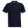 GANT mens polo shirt - TIPPING PIQUE RUGGER, short sleeves, button placket, logo, plain Blue L (Large)