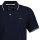 GANT mens polo shirt - TIPPING PIQUE RUGGER, short sleeves, button placket, logo, plain Blue L (Large)