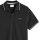 GANT mens polo shirt - TIPPING PIQUE RUGGER, short sleeves, button placket, logo, plain Black M (Medium)