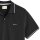 GANT mens polo shirt - TIPPING PIQUE RUGGER, short sleeves, button placket, logo, plain Black M (Medium)