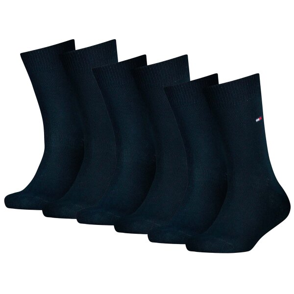 TOMMY HILFIGER childrens socks, pack of 6 - Basic, TH, 23-42, one colour