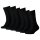 TOMMY HILFIGER Kinder Socken, 6er Pack - Basic, TH, 23-42, einfarbig Schwarz 35-38