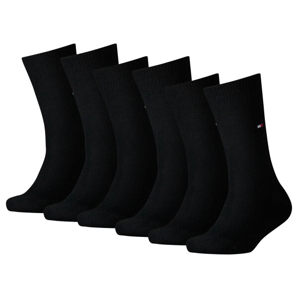 TOMMY HILFIGER childrens socks, pack of 2 - Basic, TH, 23-42, one colour Black 39-42