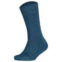 TOMMY HILFIGER Kinder Socken, 6er Pack - Basic, TH, 23-42, einfarbig Blau 23-26