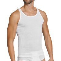 SCHIESSER undershirt pack of 2 - Original double rib, sports jacket, sleeveless, white L (Large)