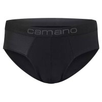 Camano Herren Slips, 6er Pack - Comfort BCI Cotton, Unterhosen, Stretch Baumwolle Schwarz 2XL