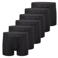 Camano Herren Boxershorts, 6er Pack - Comfort BCI Cotton,...