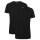 Camano Herren T-Shirt, 2er Pack - Comfort BCI Cotton, V-Ausschnitt, Baumwolle Schwarz M
