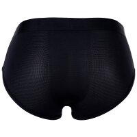 HOM mens briefs - H-Fresh, Comfort Mini Briefs, microfibre, single-coloured Black M (Medium)