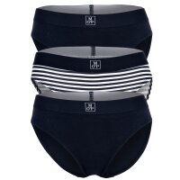 Marc O Polo ladies briefs, 3-pack - Brief, logo waistband, organic cotton stretch Dark blue
 XL (X-Large)