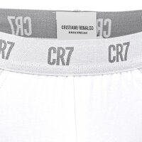 CR7 Herren Slips, 3er Pack - Briefs, Logobund, Stretch Cotton Weiß M