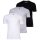 adidas Herren T-Shirt, 3er Pack - Active Core Cotton, Rundhals, Crew Neck, uni Schwarz/Weiß/Grau M
