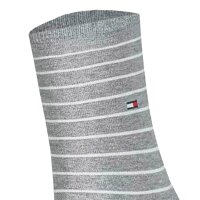 TOMMY HILFIGER Womens Socks, 6-Pack - Womens Patterned Styles Grey mottled 39-42