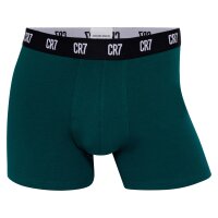 CR7 Herren Boxer Shorts, 5er Pack - Trunks, Organic Cotton Stretch Blau/Grün/Magenta S