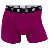 CR7 Herren Boxer Shorts, 5er Pack - Trunks, Organic Cotton Stretch Blau/Grün/Magenta S