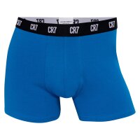 CR7 Men Boxer Shorts, Pack of 5 - Trunks, Organic Cotton Stretch Blue/Green/Magenta S (Small)