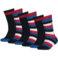 TOMMY HILFIGER Kids Socks, Pack of 6 - Basic Stripe, TH,...