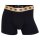 CR7 Men Boxer Shorts, Pack of 5 - Trunks, Travel Pouch, Cotton Stretch, Logo Waistband Black/Gold S (Small)