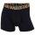 CR7 Men Boxer Shorts, Pack of 5 - Trunks, Travel Pouch, Cotton Stretch, Logo Waistband Black/Gold S (Small)