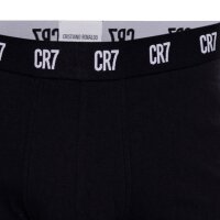 CR7 Men Boxer Shorts, Pack of 5 - Trunks, Travel Pouch, Cotton Stretch, Logo Waistband Black 2XL (XX-Large)