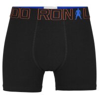 CR7 Boys Boxer Shorts, 5-Pack - Cristiano Ronaldo motifs,Trunks, Cotton Stretch, Logo Waistband Black 104/110