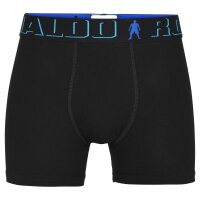 CR7 Boys Boxer Shorts, 5-Pack - Cristiano Ronaldo motifs,Trunks, Cotton Stretch, Logo Waistband Black 104/110