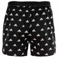 adidas mens woven boxer shorts, 2-pack - shorts, woven fabric, cotton, pattern Black S (Small)