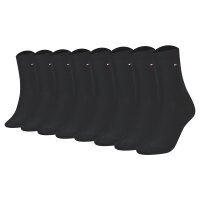 TOMMY HILFIGER Damen Socken, 8er Pack - Sock Casual, ECOM, Kurzsocken, uni Schwarz 35-38
