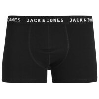 Jack & Jones Mens Boxer Shorts, 10-Pack - JACHUEY TRUNKS, Cotton Stretch Black S (Small)
