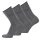 camel active Herren Socken, 3er Pack - Basic Socken, Bio-Baumwolle Anthrazit 39-42