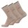 camel active Herren Socken, 3er Pack - Basic Socken, Bio-Baumwolle Beige melange 43-46