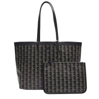 LACOSTE Damen Handtasche - Zely Monogram Tote With Matching Pouch, 30x35x14cm (HxBxT)