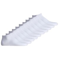 Jack & Jones Mens Sneaker Socks 10 Pack - JACDONGO SOCKS, One Size White 40-46 (UK 7-11)