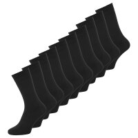 JACK&JONES Mens Bamboo Socks 10 Pack - JACBASIC, One Size Black 40-46 (UK 7-11)