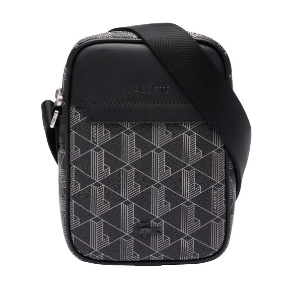 LACOSTE mens shoulder bag - The Blend Vertical Monogram Camera Bag, 21,5x16x5,5cm (HxWxD)