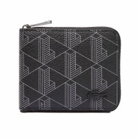 LACOSTE Herren Geldbörse - The Blend Compact Zipped Billfold, 9,5x11x2cm (HxBxT) Schwarz