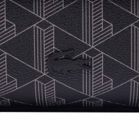 LACOSTE Mens Toiletry Bag - The Blend Monogram Toiletry Bag, 14x22x11cm (HxWxD) Black