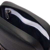 LACOSTE Mens Shoulder Bag - S Flat Crossover Bag, 21x16x3.5cm (HxWxD) Black 2