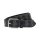 LACOSTE Herren Gürtel -  Coated Canvas Monogram Belt, 35 mm Schwarz 105 cm