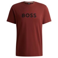 BOSS Herren T-Shirt - T-Shirt RN, Rundhals, Kurzarm, Logoprint, Baumwolle